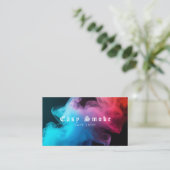 Kleurrijke Smoke Vape Shop Visitekaartje (Staand voorkant)