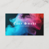 Kleurrijke Smoke Vape Shop Visitekaartje (Voorkant)