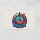 Kleurrijke Smoke Vape Shop Visitekaartje (Voorkant)