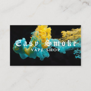 Kleurrijke Smoke Vape Winkel Zakelijke Kaart Visitekaartje