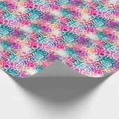 Kleurrijke Snake Skin Texture Pattern. Cadeaupapier (Hoek)
