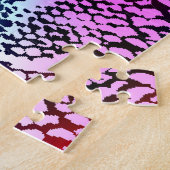 Kleurrijke Snake Skin Texture Pattern. Legpuzzel (Zijkant)