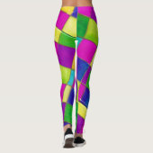 Kleurrijke Snazzy Leggins Stainglass Leggings (Achterkant)