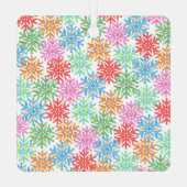 Kleurrijke Sneeuwvlok Kat Afbeelding Ornament (Achterkant)