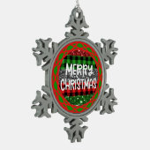 Kleurrijke sneeuwvlok Ornament - Foto gepersonalis (Links)