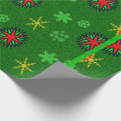 Kleurrijke sneeuwvlokken - cadeaupapier (Hoek)