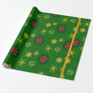 Kleurrijke sneeuwvlokken - cadeaupapier