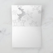 Kleurrijke sneeuwvlokken en rendieren kaart (Binnen)