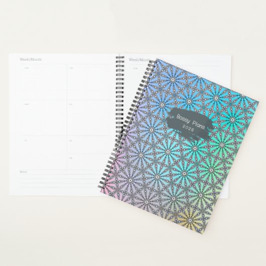 Kleurrijke sneeuwvlokken planner (Display)