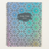 Kleurrijke sneeuwvlokken planner (Voorkant)
