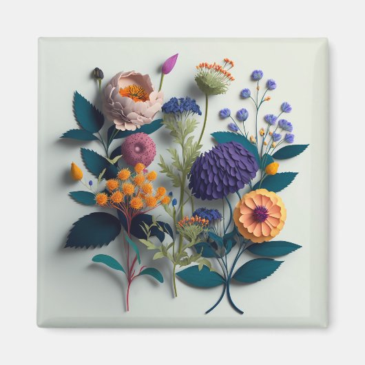 Kleurrijke snijkranen magneet (Voorkant)