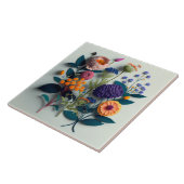 Kleurrijke snijkranen tegeltje (Zijkant)