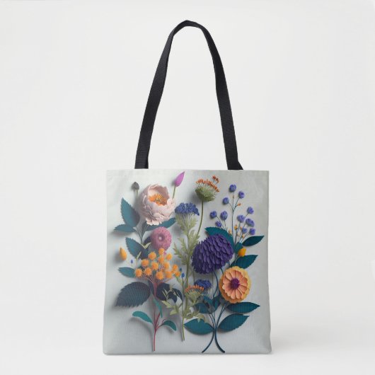 Kleurrijke snijkranen tote bag (Voorkant)