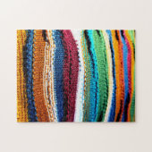 Kleurrijke snijstrepen legpuzzel (Horizontaal)