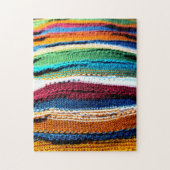 Kleurrijke snijstrepen legpuzzel (Verticaal)
