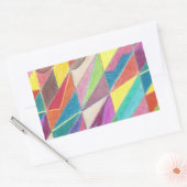 Kleurrijke snit en facet Stickers (Envelop)
