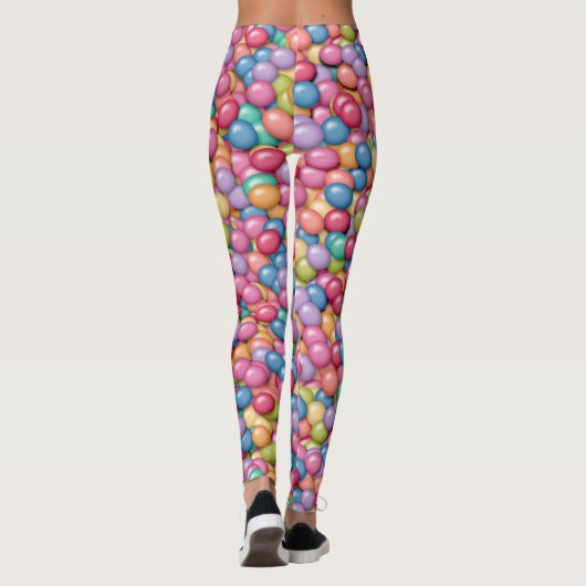 Kleurrijke Snoep Craze Vrouwen Leggings (Achterkant)