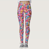 Kleurrijke Snoep Craze Vrouwen Leggings (Voorkant)