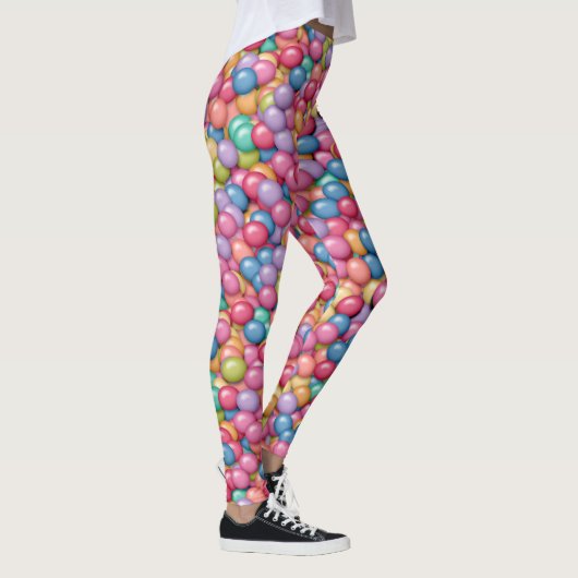 Kleurrijke Snoep Craze Vrouwen Leggings (Rechts)