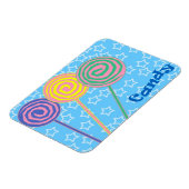 Kleurrijke snoep illustratie magneet (Linkerzijde)