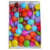 Kleurrijke Snoep Kids Verjaardag Medium Cadeauzakje (Achterkant)