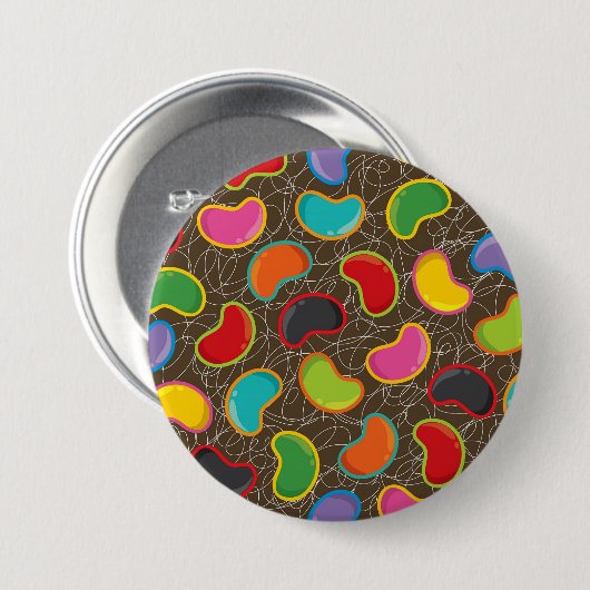 Kleurrijke Snoep Retro Jellyboon Pop Button (Voorkant /achterkant)