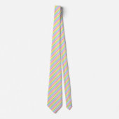 Kleurrijke Snoep Stripe Stropdas (Voorkant)