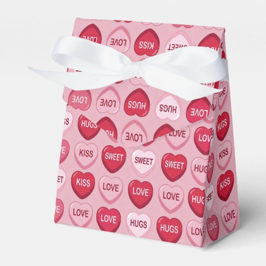 kleurrijke snoep Valentijnsdag hart patroon Bedankdoosjes (Voorkant Zijde)