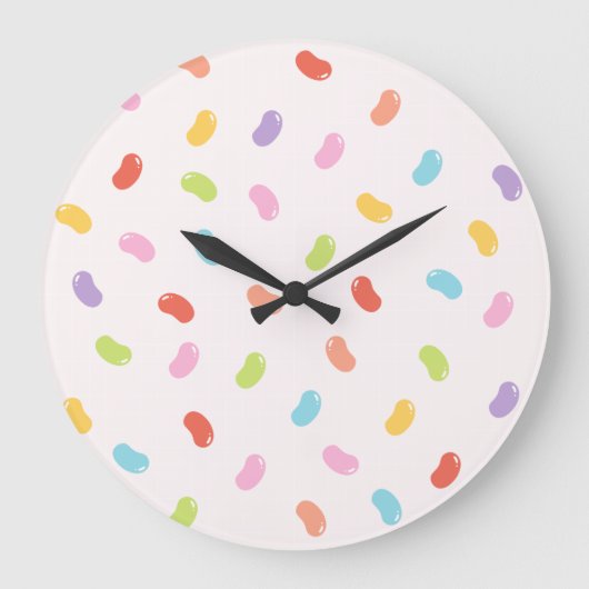 Kleurrijke Snoep Wall Clock Grote Klok (Voorkant)