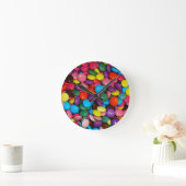 Kleurrijke Snoep Wall Clock Ronde Klok (Huis)