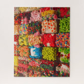 Kleurrijke snoep zoete shop legpuzzel (Verticaal)