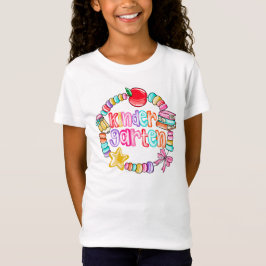 Kleurrijke snoeparmband kleuterschool  t-shirt