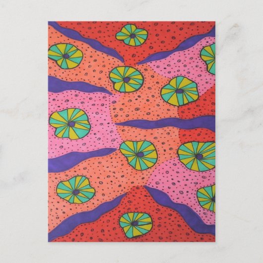 Kleurrijke Snoepjes Abstract Briefkaart (Voorkant)