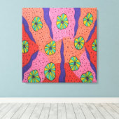 Kleurrijke Snoepjes Abstracte Art Print (Insitu (Houten vloer))