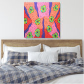 Kleurrijke Snoepjes Abstracte Art Print (Insitu (Slaapkamer))