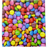 Kleurrijke Snoepjes artikelen Douchegordijn (Voorkant)