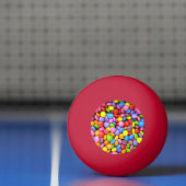 Kleurrijke Snoepjes artikelen Pingpongbal (Net)