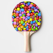 Kleurrijke Snoepjes artikelen Tafeltennisbatje (Voorkant)