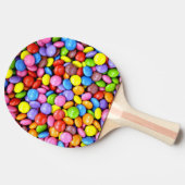 Kleurrijke Snoepjes artikelen Tafeltennisbatje (Zijkant)