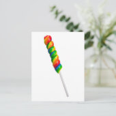 Kleurrijke snoepjes balk briefkaart (Staand voorkant)