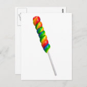 Kleurrijke snoepjes balk briefkaart (Voorkant / Achterkant)