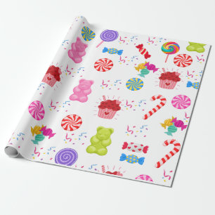 Kleurrijke Snoepjes Cadeaupapier