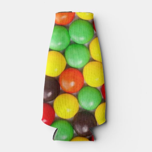 Kleurrijke snoepjes flesjeskoeler (Voorkant)