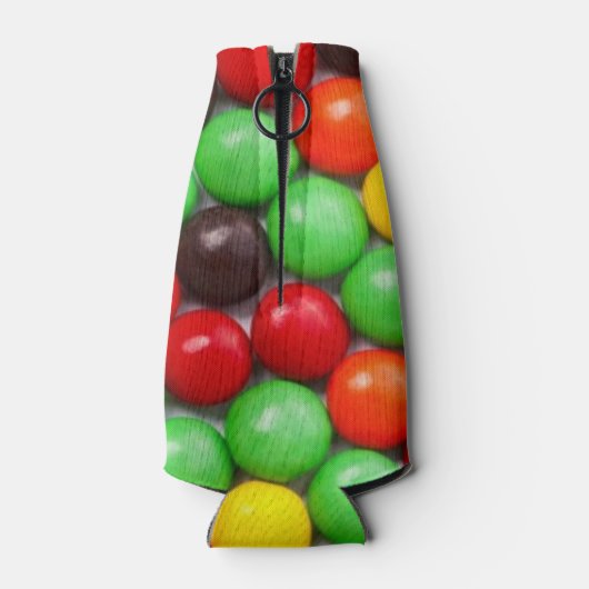 Kleurrijke snoepjes flesjeskoeler (Achterkant)