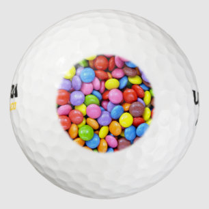Kleurrijke snoepjes golfballen