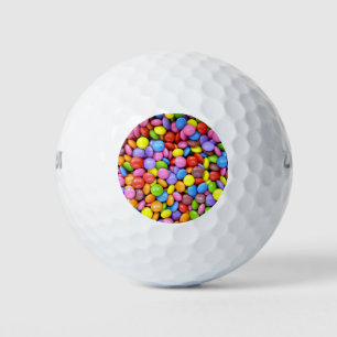 Kleurrijke snoepjes golfballen