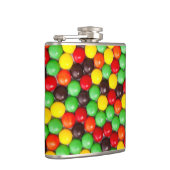 Kleurrijke snoepjes heupfles (Rechts)