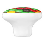 Kleurrijke snoepjes keramische knop (Zijkant)