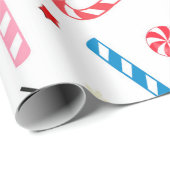 Kleurrijke snoepjes Kerstmis Cadeaupapier (Rol Hoek)