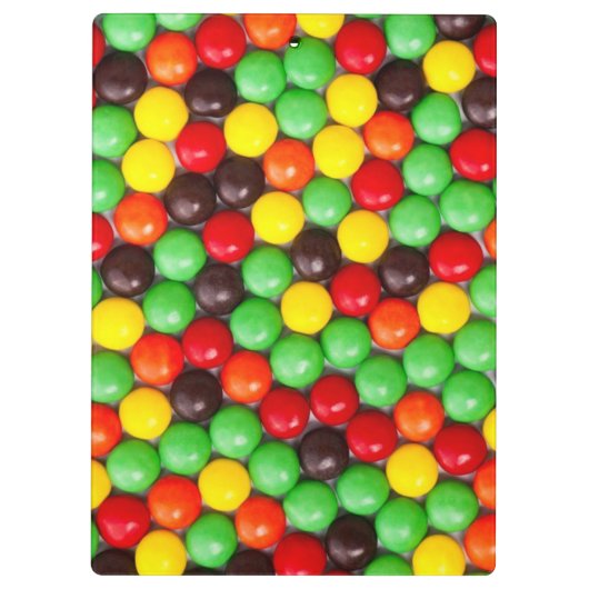Kleurrijke snoepjes klembord (Achterkant)